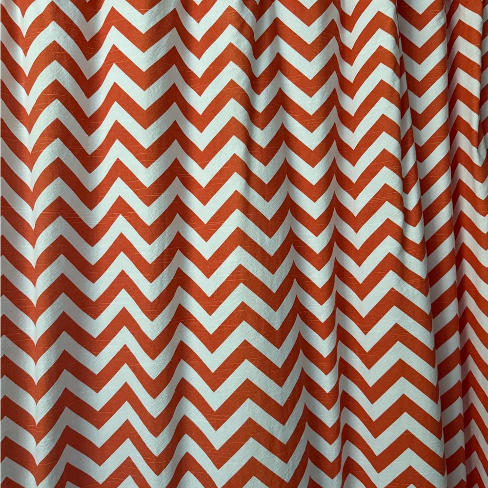 Chevron Patterned shower Curtain